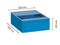 Cassettiera per banco da lavoro Serie 2014 Tecnotelai 500x520x200mm