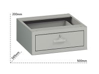 Cassetto sottobanco Tecnotelai 500x565x200mm per banchi e carrello Serie Classico