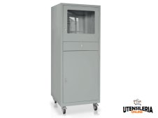 Armadio porta computer Tecnotelai 600x600x1655h mm con ruote Armadio porta computer Tecnotelai 600x600x1655h mm con ruote