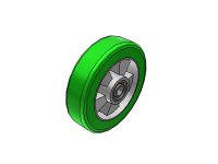 Ruote TR-ROLL in poliuretano con cuscinetto a sfere serie 62AL