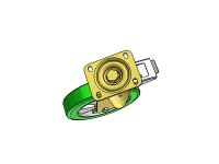 Ruota TR-ROLL con supporto rotante P e freno portata 750Kg 62AL