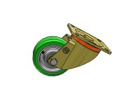 Ruota TR-ROLL con supporto pesante rotante P portata 750Kg 62AL