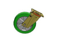 Ruota TR-ROLL con supporto pesante rotante P portata 750Kg 62AL