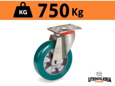 Ruota TR-ROLL con supporto pesante rotante P portata 750Kg 62AL