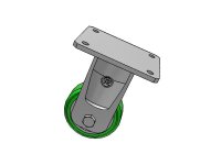 Ruota TR-ROLL supporto elettrosaldato EE MHD fisso 700Kg 62AL