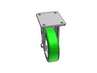 Ruota TR-ROLL supporto elettrosaldato EE MHD fisso 700Kg 62AL
