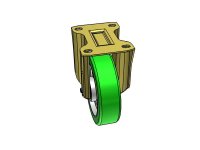 Ruota TR-ROLL con supporto pesante fisso P portata 750Kg 62AL