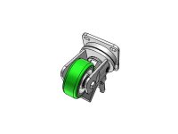 Ruota TR-ROLL supporto rotante EE MHD e freno portata 700Kg 62AL