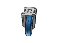 Ruota SIGMA ELASTIC 73 supporto NL fisso portata max 300Kg