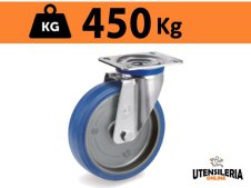 Ruota SIGMA ELASTIC 73 supporto M rotante a piastra max 450Kg Ruota SIGMA ELASTIC 73 supporto M rotante a piastra max 450Kg