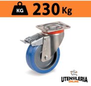 Ruota SIGMA ELASTIC 73 cuscinetto supporto P con freno 230Kg Ruota SIGMA ELASTIC 73 cuscinetto supporto P con freno 230Kg
