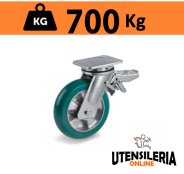 Ruota TR-ROLL supporto rotante EE MHD e freno portata 700Kg 62ER