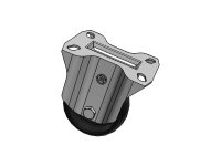 Ruota termoindurente 67 supporto INOX NLX fisso portata 300Kg
