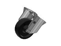Ruota termoindurente 67 supporto INOX NLX fisso portata 300Kg