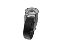 Ruota termoindurente 67 supporto INOX NLX foro fissaggio 300Kg