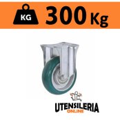 Ruota TR-ROLL con supporto leggero fisso NL portata 300Kg 62ER