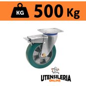 Ruota TR-ROLL con supporto rotante M e freno portata 500Kg 62AL