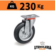 Ruota 53 per cassonetti supporto leggero rotante NL max 230Kg