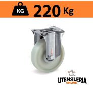 Ruota a fibra di vetro 68FV supporto INOX NLX fisso max 220Kg Ruota a fibra di vetro 68FV supporto INOX NLX fisso max 220Kg