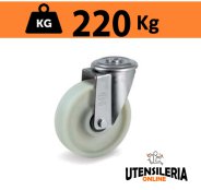 Ruota monolitica fibra di vetro 68FV supporto NL con foro 220Kg Ruota monolitica fibra di vetro 68FV supporto NL con foro 220Kg