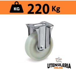 Ruota monolitica a fibra di vetro 68FV supporto NL fisso 220Kg