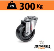 Ruota termoindurente 67 cuscinetto supporto INOX NLX con foro Ruota termoindurente 67 cuscinetto supporto INOX NLX con foro
