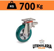 Ruota TR-ROLL con supporto rotante P e freno portata 700Kg 62ER