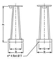 Colonna LTF C1AT per molatrici e smerigliatrici da banco