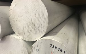 Tondo ertalyte Arnite PETP Zellamid 1400 in barre bianco D.90x1000mm 9.50Kg c.ca