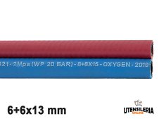 Tubo binato SALDOBIN/20RBL/ISO3821 ossigeno/acetilene 6+6x13mm (100mt)