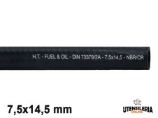 Tubo in gomma CARBO/73379/HT per diesel e benzine organiche 7,5x14,5mm (20mt)