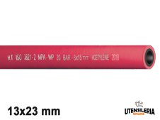 Tubo gomma SALDO/AC/20RL/ISO3821 per saldatura acetilene 13x23mm (100mt)