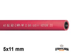 Tubo gomma SALDO/AC/20RL/ISO3821 per saldatura acetilene 5x11mm (100mt)