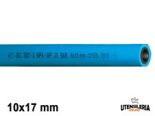 Tubo gomma SALDO/OS/20BL/ISO3821 ossigeno per saldatura 10x17mm (100mt)