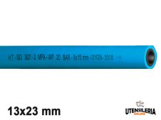 Tubo gomma SALDO/OS/20BL/ISO3821 ossigeno per saldatura 13x23mm (100mt)