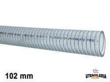 Tubo in pvc alimentare con spirale ALIMPOMP/F 102mm (30mt)