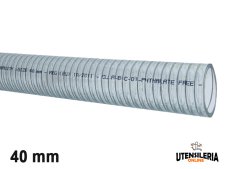 Tubo in pvc alimentare con spirale ALIMPOMP/F 40mm (30mt)