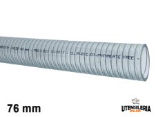 Tubo in pvc alimentare con spirale ALIMPOMP/F 76mm (30mt)