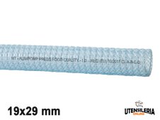 Tubo in pvc spiralato retinato alimentare ALIMPOMP/PRESS/TR 19x29mm (60mt)