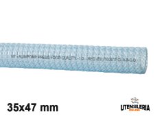 Tubo in pvc spiralato retinato alimentare ALIMPOMP/PRESS/TR 35x47mm (60mt)