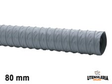 Tubo in pvc AIRTHERM/M 120 per aspirazione aria, fumo e vapori 80mm (10mt)