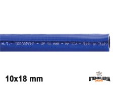 Tubo in PVC retinato per irrorazione agricola IRRORPOMP/80 10x18mm (100mt)