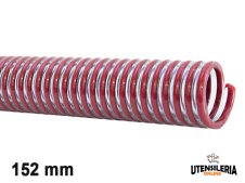 Tubo in pvc spiralato alimentare VIGNAPOMP/R per vino 152mm (30mt)