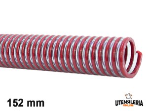 Tubo in pvc spiralato alimentare VIGNAPOMP/R per vino 152mm (30mt)