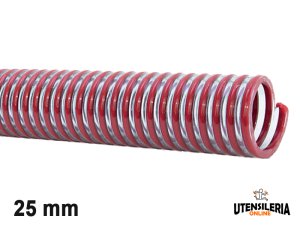 Tubo in pvc spiralato alimentare VIGNAPOMP/R per vino 25mm (50mt)