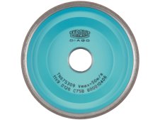 Mola abrasiva diamantata Tyrolit Diago 11V9 per affilatura a secco utensili in metallo duro, 100mm Mola abrasiva diamantata Tyrolit Diago 11V9 per affilatura a secco utensili in metallo duro, 100mm