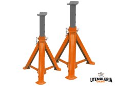 Cavalletti di sostegno pieghevoli per auto Unicraft UBK 3000, portata 3 ton (2pz)