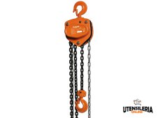 Paranco a catena manuale Unicraft K 10001 con cuscinetti, portata 10 ton