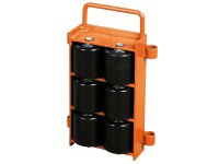 Pattini a 6 rulli regolabili Unicraft VTR 12 spostamento carichi pesanti, 12 ton (2pz)