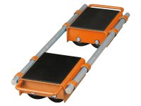 Pattini a 6 rulli regolabili Unicraft VTR 12 spostamento carichi pesanti, 12 ton (2pz)